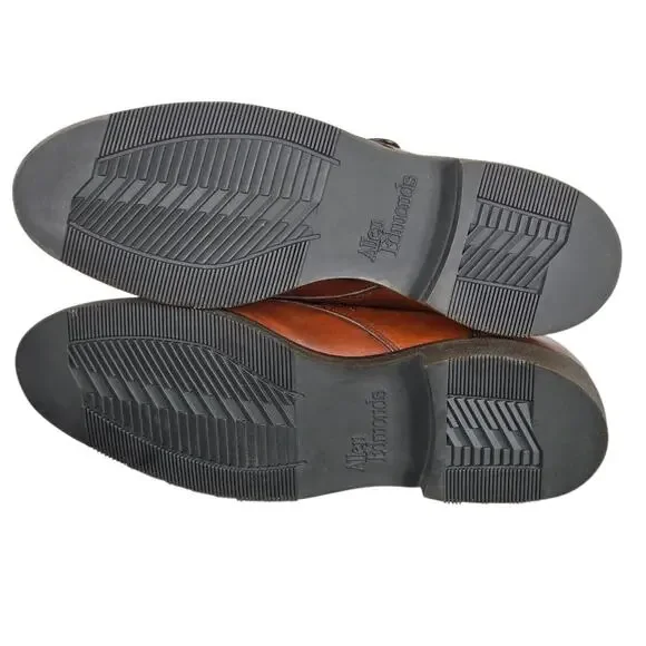 Allen Edmonds Cornell Monk Strap Shoes Mens 8.5 Narrow Split Toe Brown Leather Oxfords & Derbys